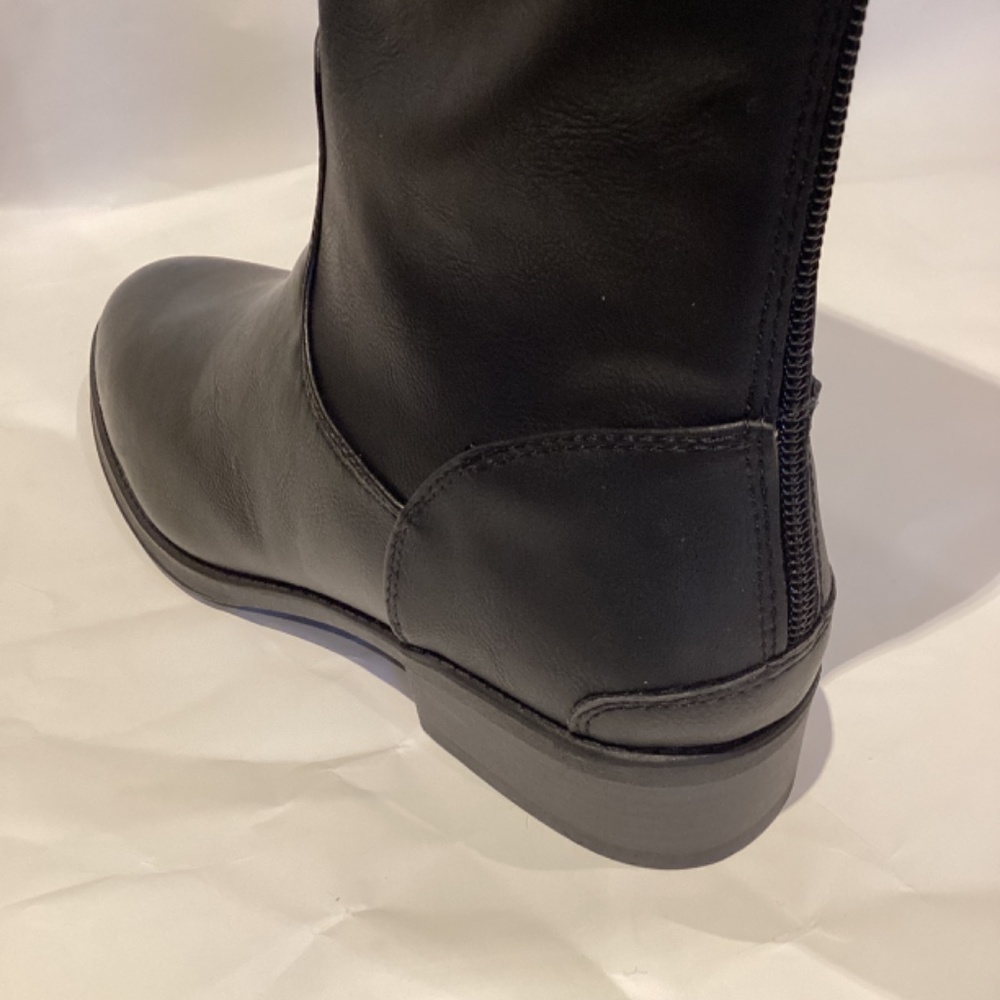 Xappeal women’s Emery knee high faux leather black riding boots US 6.5 - Picture 5 of 16
